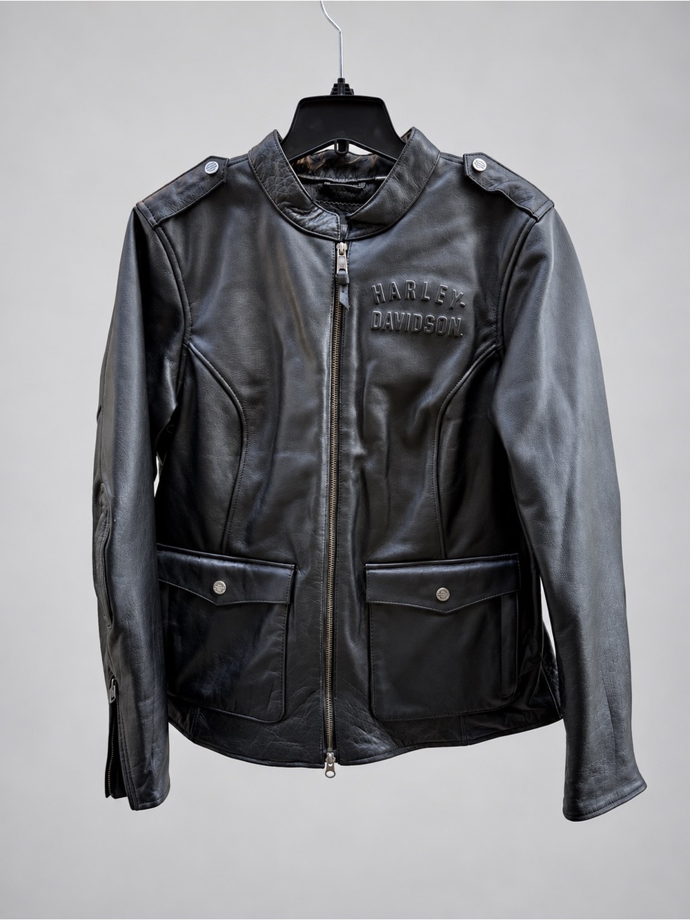 Harley-Davidson Women’s Captains Leather Riding Jacket XL NWT